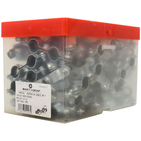 100 colliers isophonique double M7 x 150 pour tube Ø12 - Arcanaute