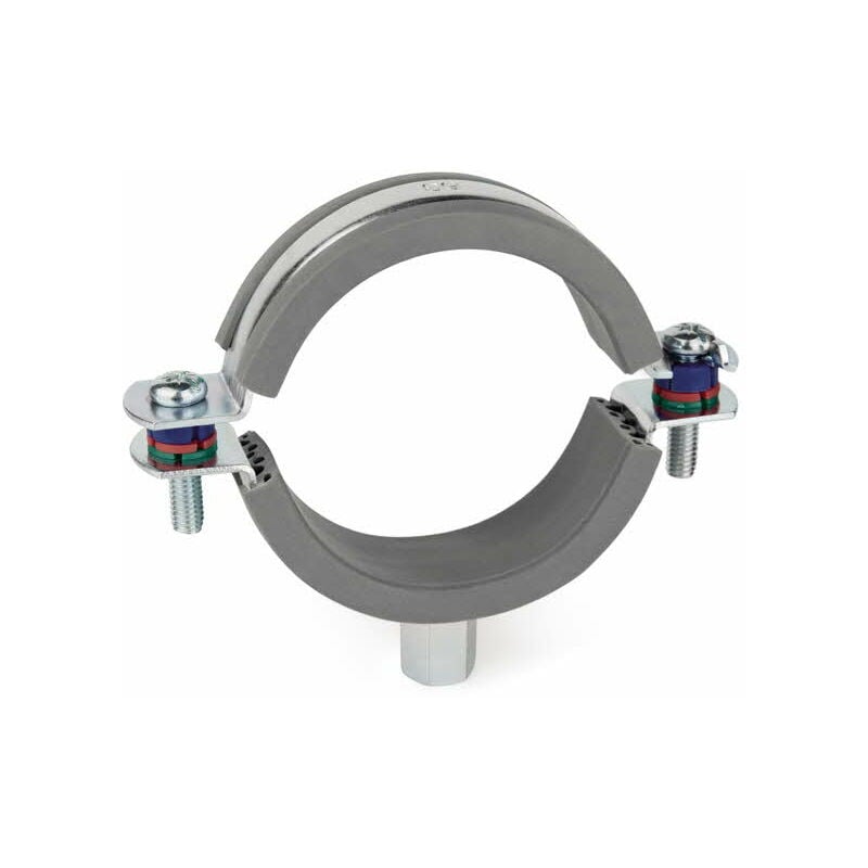 Collier de serrage isophonique renforcé glissant M8+M10 - Zingué 40 - Boite de 50