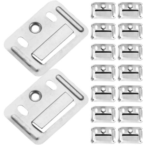 100 connettori per pannelli a parete in acciaio inox per il fissaggio di mobili, accessori di montaggio e impermeabili per bagni e zone umide.
