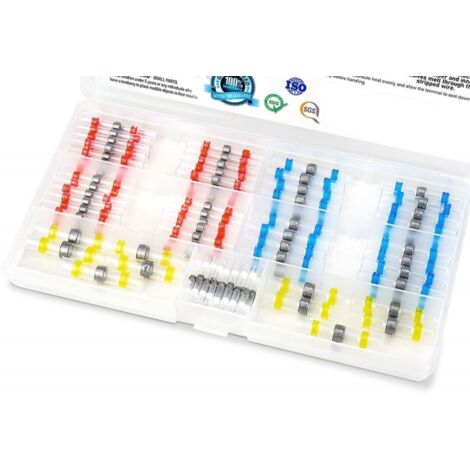 100 Connettori per saldatura connettori termoretraibilI connettorI cavi 07479