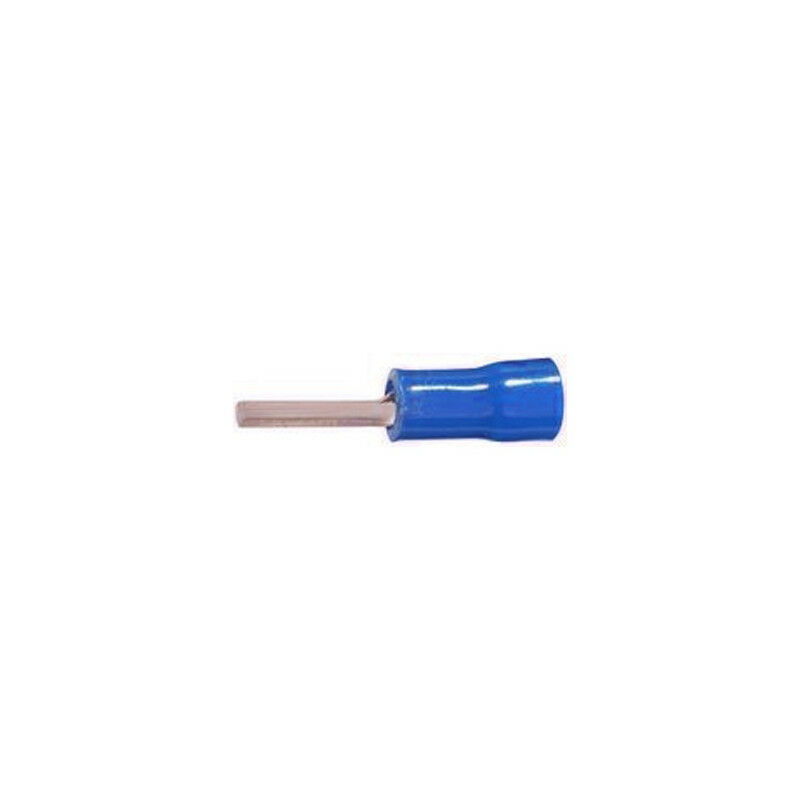 100 cosses fiches bleues pour conducteur de sections 1,5 à 2,5mm² s longues (B710LE)