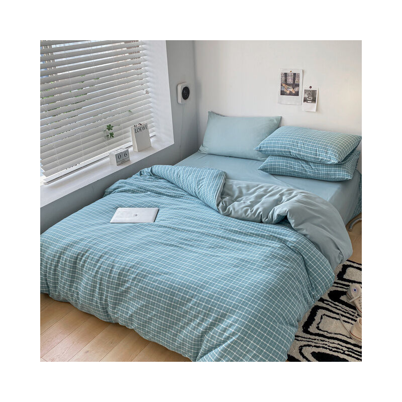 100% cotone lavato tinto in filo classico Set di