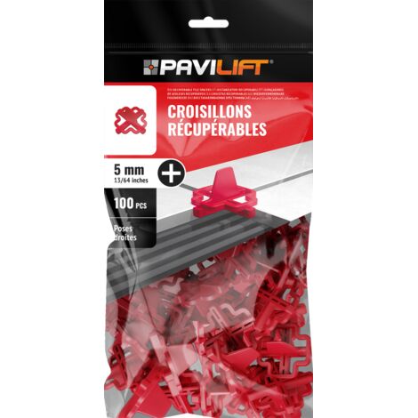 100 Croisillons récupérables "+" 5mm Pavilift