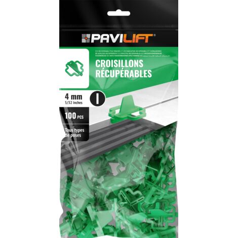 100 Croisillons récupérables "I" 4mm Pavilift