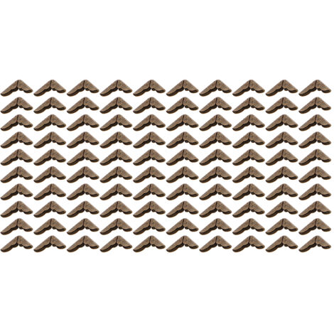 100 Eckenschützer aus Bronze für Vintage-Fotoalben, Scrapbooking und Notizbücher