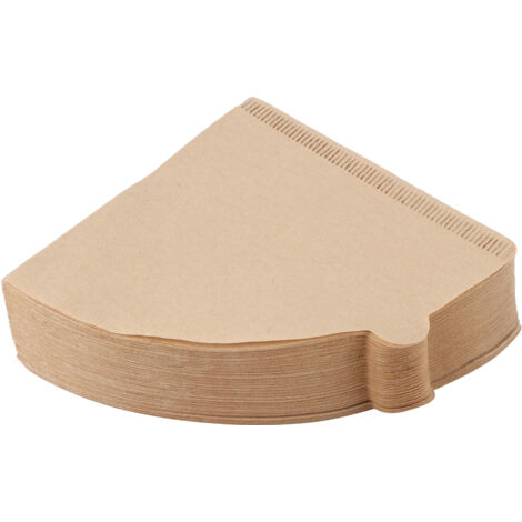 100 Einweg-Kaffeefilter aus natürlichem Zellstoffpapier für 2 bis 4 Tassen – Filterkaffeefilter