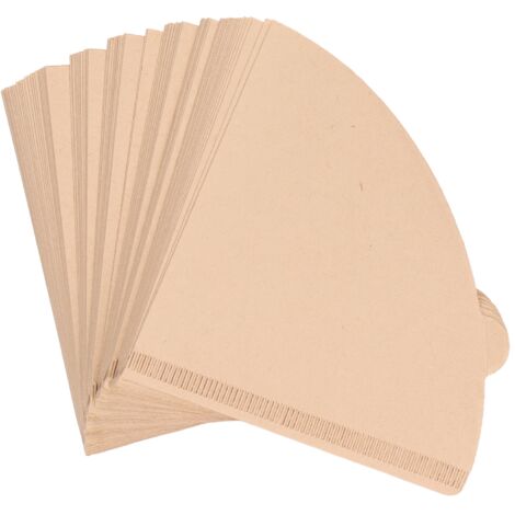 100 Einweg-Kaffeefilter aus Naturpapier, kegelförmig für die V60-Methode – 12 x 11,6 x 4 cm – Kaffeezubehör