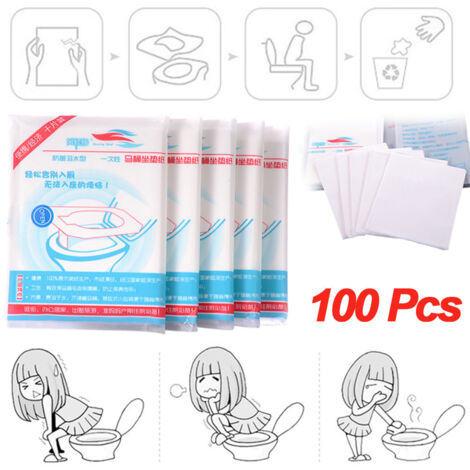 100 Einweg-Toilettensitzbezüge, tragbarer und hygienischer Toilettenschutz