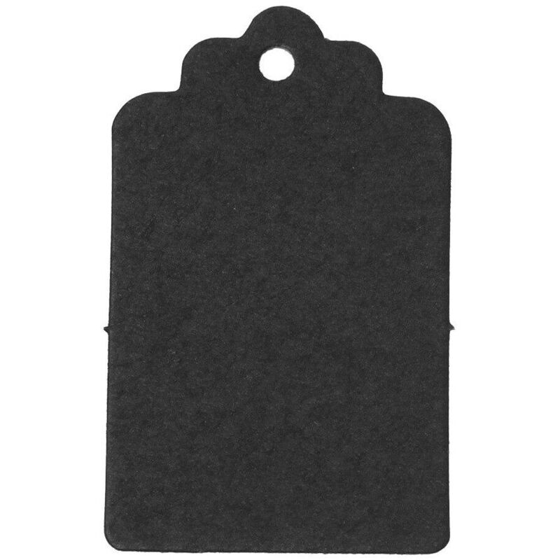 100 etichette di carta - nere