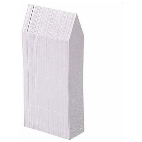 100 etiquetas de plástico para plantas, etiquetas blancas de plástico para jardín, 10 x 2 cm