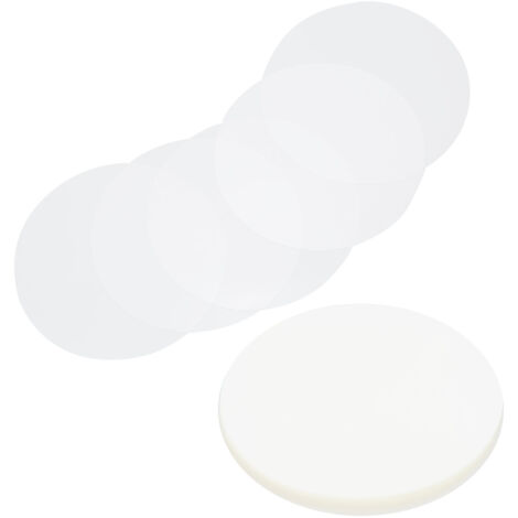 100 Étiquettes de Protection PVC Transparent pour Badges, 75mm - Film Adhésif Résistant, Motifs Divers, Autocollants de Sécurité