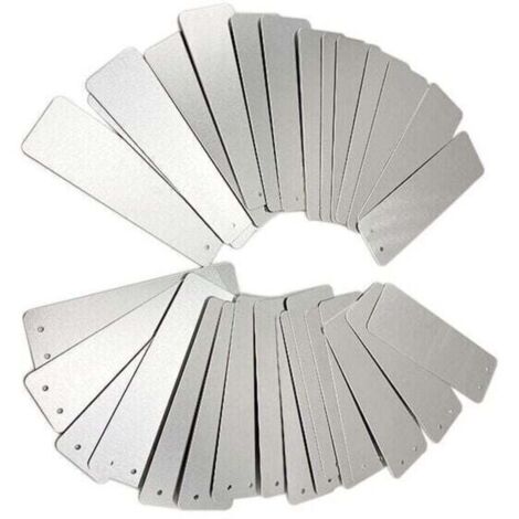 100 étiquettes en aluminium pour le jardinage - Rectangle, panneaux de signalisation pour l'extérieur, panneaux en métal, étiquettes pour les plantes de jardinage, panneaux de signalisation en alumini