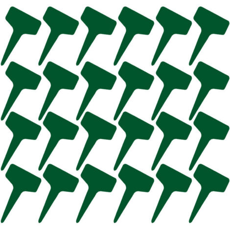 100 étiquettes en T 6x10 cm plastique imperméable, réutilisables, pour pépinière et fêtes