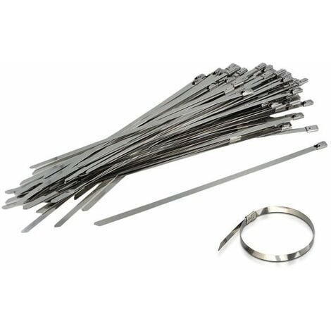 SET 35PZ FASCETTE DI METALLO ACCIAIO SIGILLO AUTO STRINGENTI CABLAGGIO  FERMACAVO