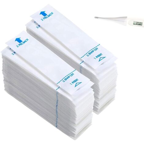 100 fundas protectoras desechables para termómetros, fundas para termómetros, tapas para sondas de termómetros digitales, fundas higiénicas para termómetros de oído, fundas protectoras para termómetro