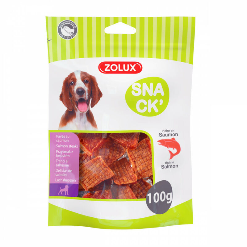 

100 g. de pavés de salmón para perros.