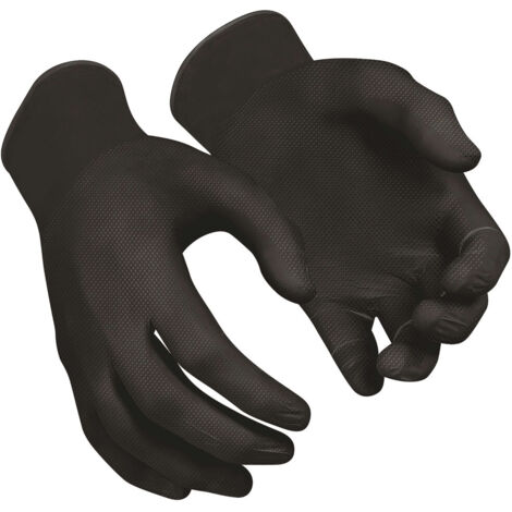 100 gants de protection nitrile noirs - XXL