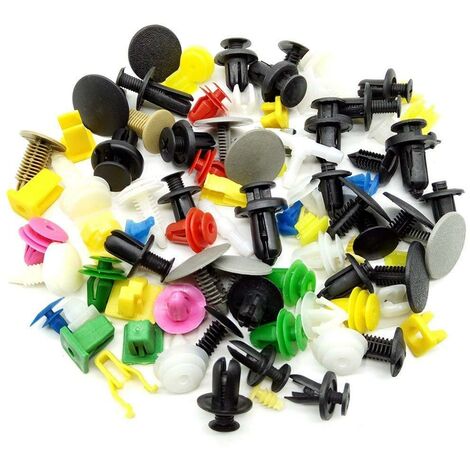 100 grapas plastico,clips de plastico de carroceria coches universal,remaches