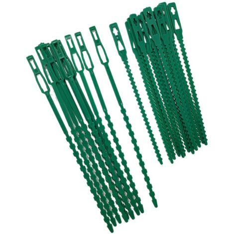 100 grüne Gartenbinder, verstellbare und flexible Pflanzenbinder, multifunktionale Gartenbinder, vielseitige und robuste Binder für Pflanzen und Sträucher