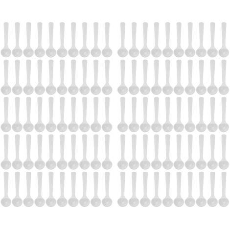 100 hitzebeständige Plastiklöffel 2 ml/1 g für Gartendünger
