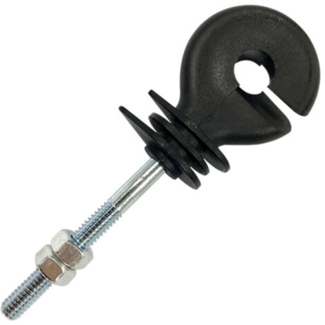 100 Insulators for Wooden Posts, Electric Fence, Electrified Fence for Animals (Wild Boars, Dogs, Cows, Horses)