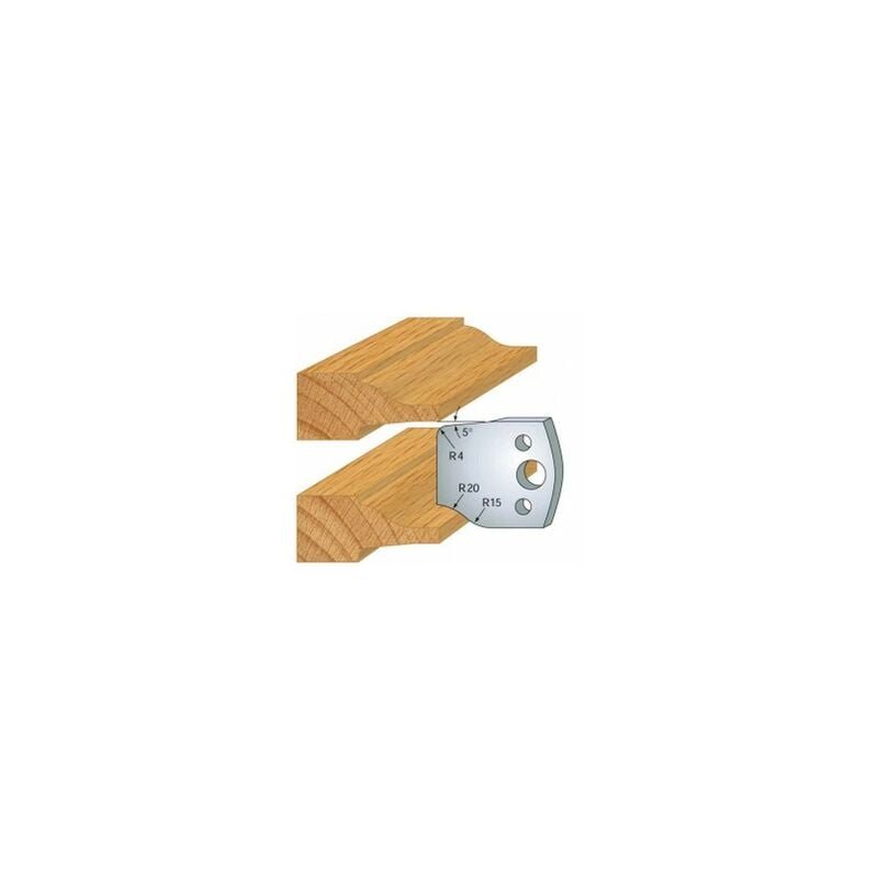 Luxoutils - 100: Jeu de 2 fers 40mm plate bande pour porte outils 40 et 50mm
