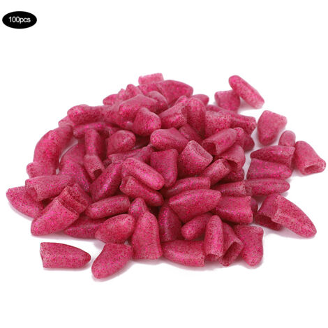 100 Krallenschutzkappen für Hunde – Weiche PVC-Kappen, Kristallrosa, XL – Hundepflegezubehör