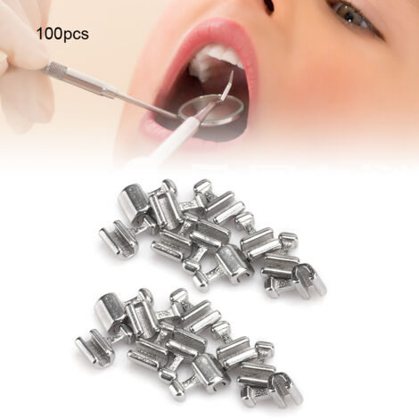 100 kurze kieferorthopädische Haken aus Edelstahl – 100er-Packung – für zahnärztliche Apparaturen