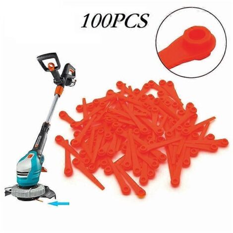 100 lames de rechange pour tondeuses Gardena 9823, 9825, 9820, 9821, 9828, 9829, 8840, 8841 et 2417