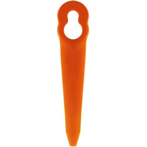 100 lames orange L90 pour tondeuses à gazon Einhell, Bosch et CMI - Lames en plastique