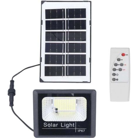 100 LED Solar-Flutlicht für den Außenbereich, IP67 wasserdicht, Solar-Wandleuchte mit Fernbedienung, Garten-Stehlampe, Solar-Wandleuchte für den Garten, hohe Helligkeit