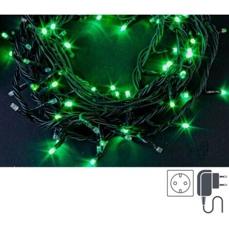 100 luci LED esterne verdi con controller