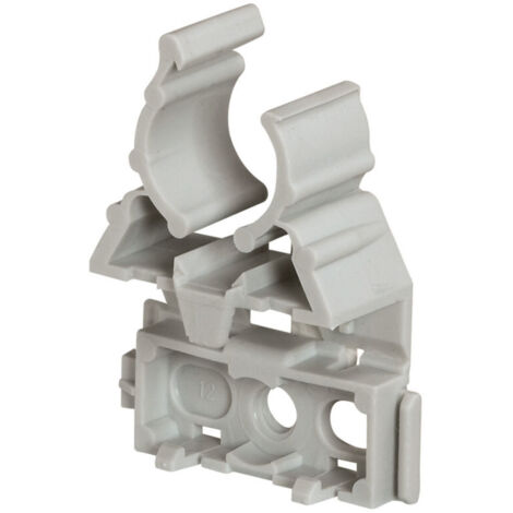 100 Lyres grises pour conduit IRL Ø20mm avec fixation par cloueur type Pulsa 700E LEGRAND 031371