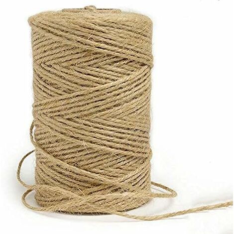 100 m Jutegarn, Gartengarn, natürliches Juteseil, Kunsthandwerksgarn, für Gartendekoration, Geschenkverpackung, kreative Kunst, READCLY