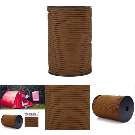 100 m reflektierendes Paracord-Band für Überlebensarmbänder (Braun)