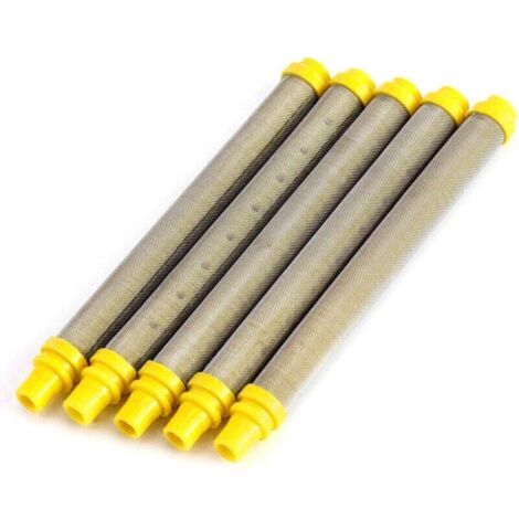100 Mesh Éléments De Filtre À Pistolet À Pulvériser Airless, pour Pistolet de pulvérisation de Peinture sans air, 5 pièces