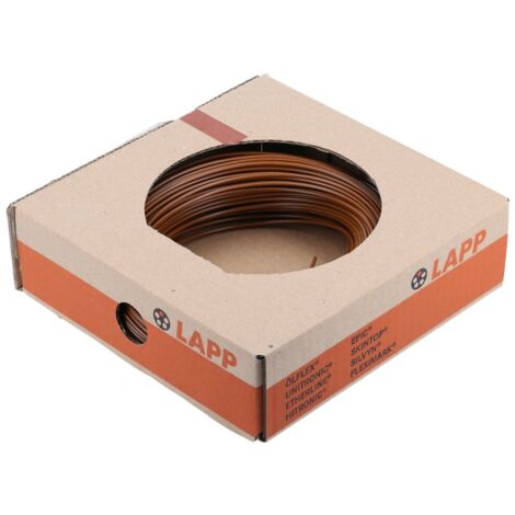 100 Meter Lapp 4520031 H07V-K 1,5 mm² braun I Verdrahtungsleitung I Aderleitung flexibel I PVC Einzelader I Litze 1,5mm2 I Verdrahtung