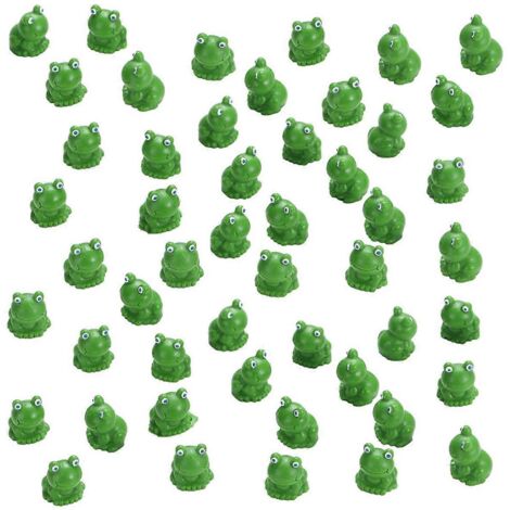 100 Mini Grenouilles Décoration de Jardin Figurines de Grenouilles Miniatures Décoration Intérieure--