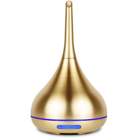 100-ml-Aroma-Diffusor, elegantes Design, Ultraschall-Aroma-Diffusor, USB-Anschluss, automatische Abschaltung, 6 Stunden Nebel, Aromatherapie-Diffusor, Kunststoff in Goldoptik
