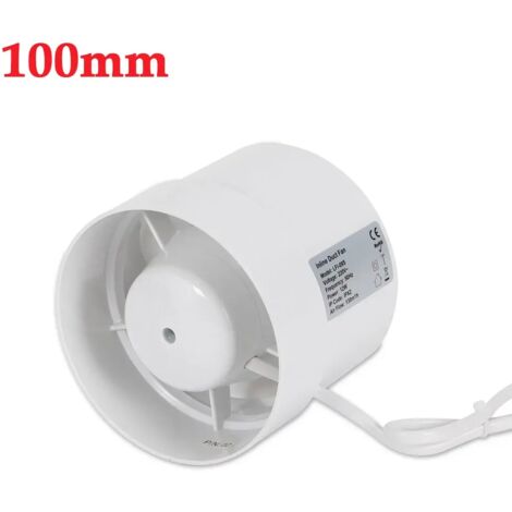 100 mm 12W 220V Rohrventilator Rohrlüfter Wand Abluftventilator Home Bad Küche Garage