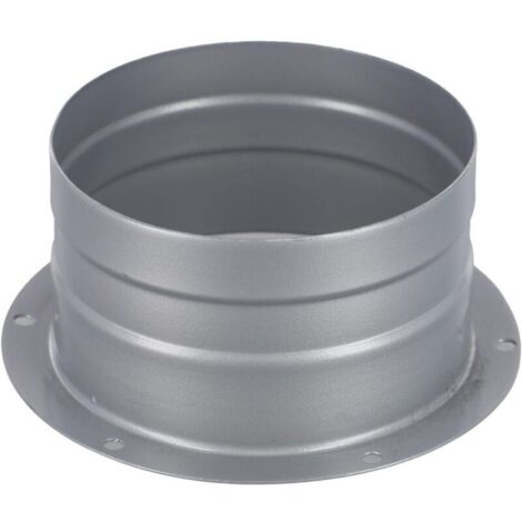 100 mm Connecteur de conduit de ventilation à bride en métal, adaptateur de bride de tuyau mural pour ventilateurs de conduit, aérations de cuisine, ventilateurs d'échappement, hottes de cuisinière