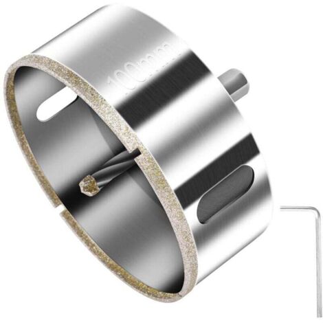 100-mm-Diamant-Lochsäge mit Zentrierführung, Diamant-Kernbohrer für Glas, Fliesen, Keramik, Marmor, Granit, Lochsäge