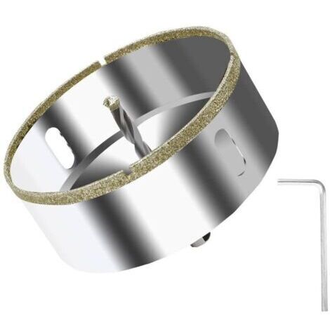 100-mm-Diamant-Lochsäge mit Zentrierführung, Diamant-Kernbohrer für Glas, Fliesen, Keramik, Marmor, Granit, Lochsäge