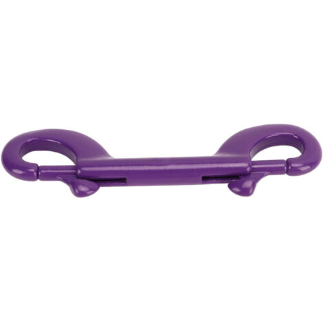 100-mm-Doppelkarabiner mit Schnellverschluss, Edelstahl 316, für Tarierwesten, Lila