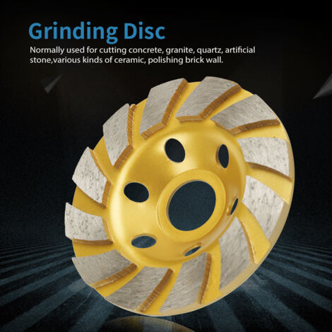 100 mm x 4,5 mm segmentierte Diamanttrennscheibe für Marmor, Beton, Stein – 6 Löcher