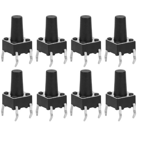 100 Momenttaster 6x6x10mm, Elektronisches Zubehör, 100er-Packung