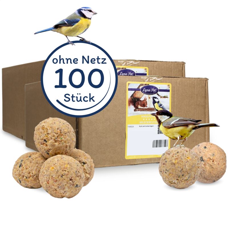 100 pcs. Lyra Pet Boulettes toute l'année sans filet à 90 g = 9 kg