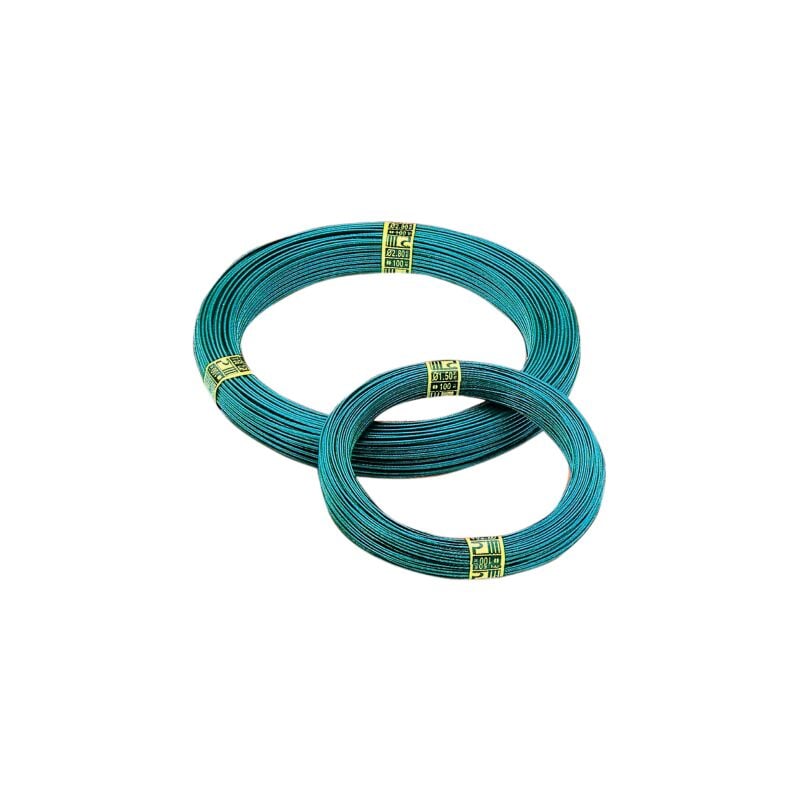 Tuttacasa - 100 mt de tension verte de fil en plastique plastifiA 2,7 a 3,6 mm