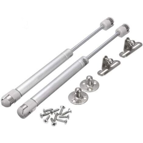100 N = 10 kg Kraft, 2 Stück 100-N-Gasfedern, hydraulische Gasfeder-Stoßdämpfer für Möbel, Original-Gasfedern für Küchenschranktüren, pneumatischer Hebearm
