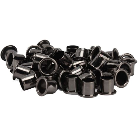 100 œillets métalliques pour cuir, trous de 6mm, accessoires de maroquinerie et bricolage